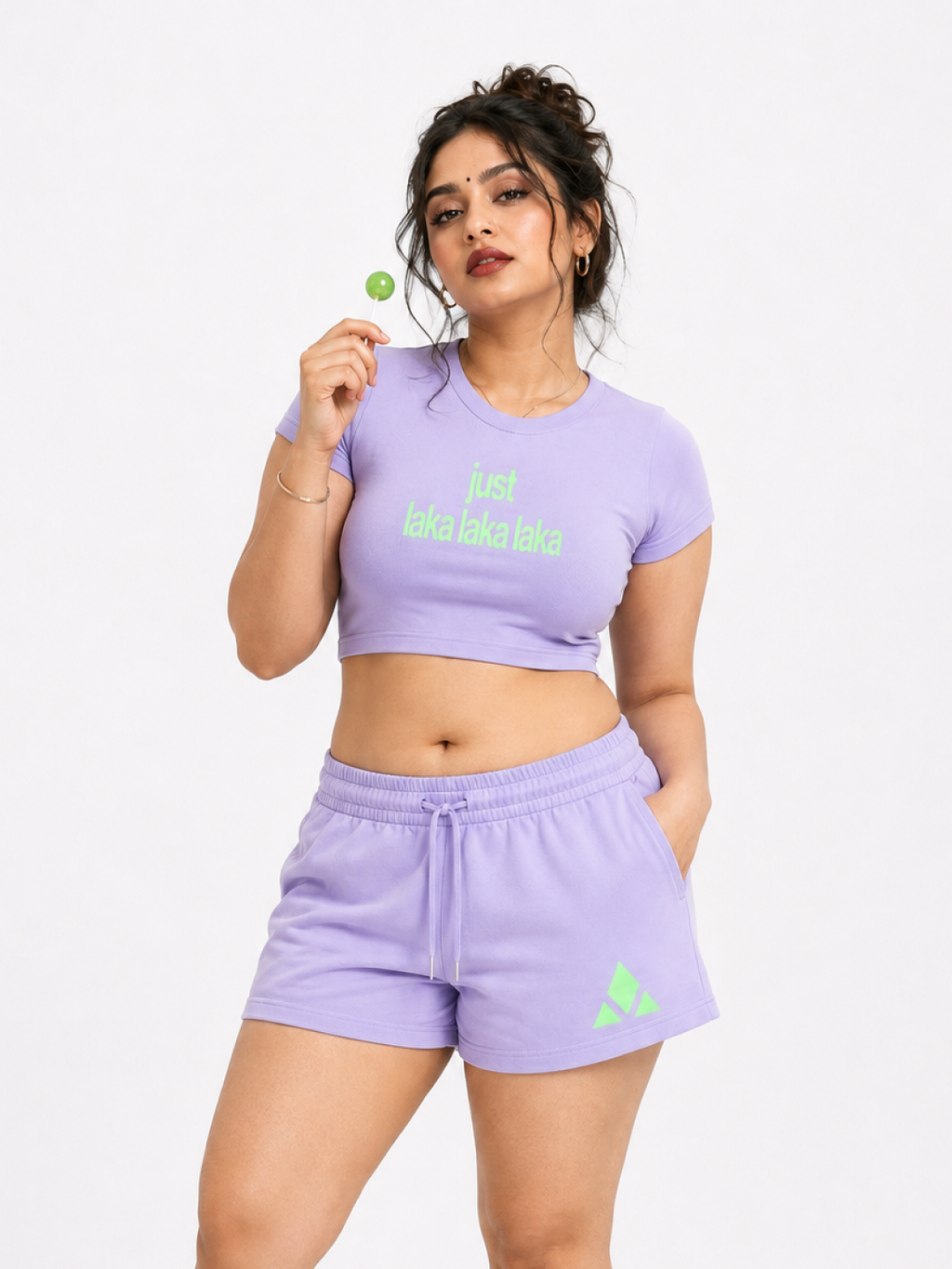 Just Laka Laka Female Crop Tee