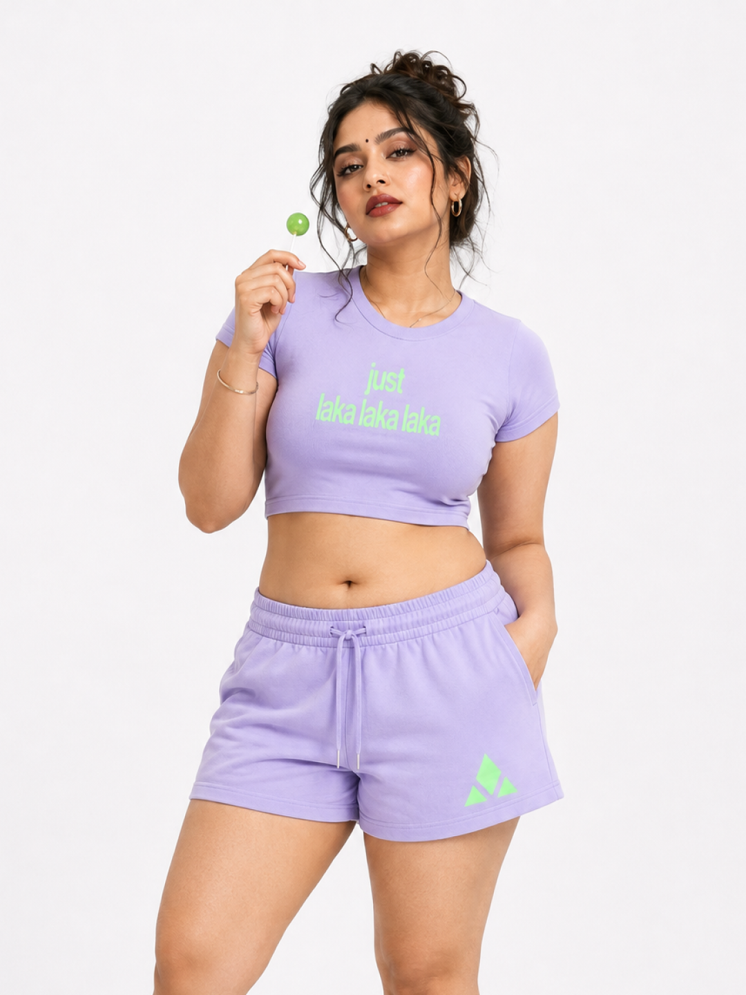 Just Laka Laka Female Crop Tee