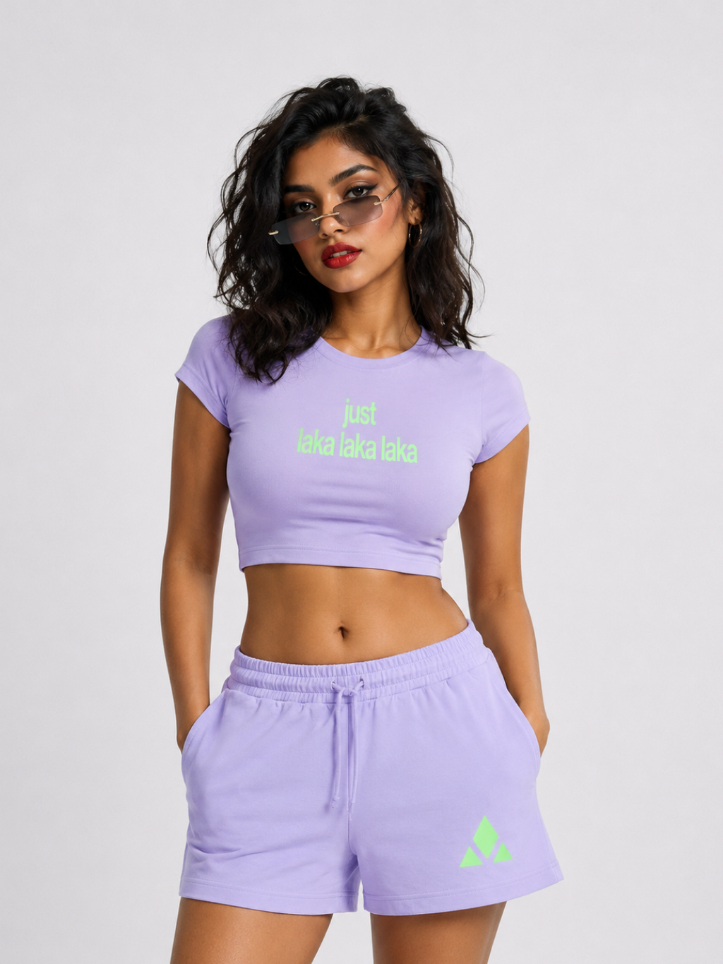 Just Laka Laka Female Crop Tee
