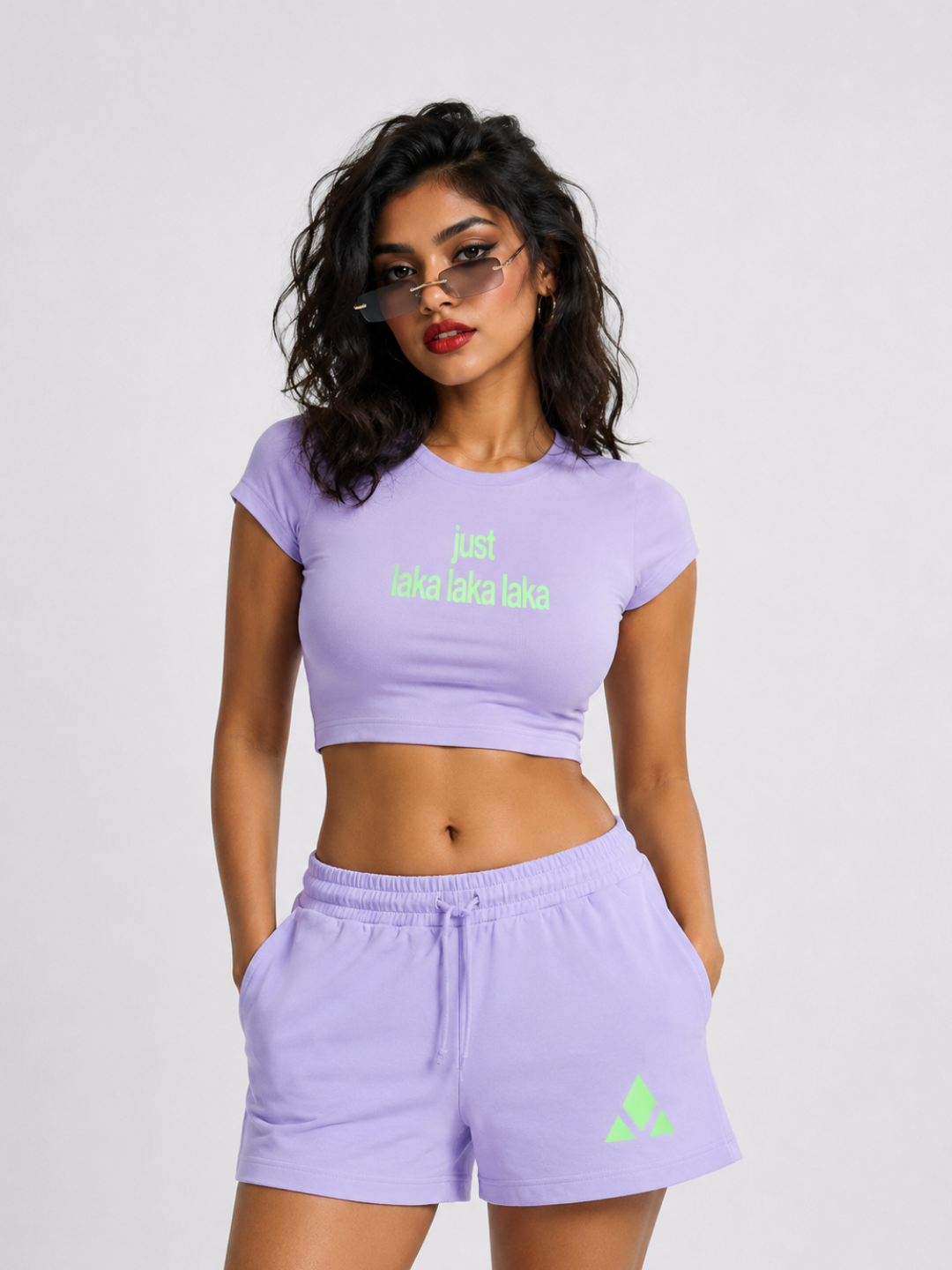 Just Laka Laka Female Crop Tee
